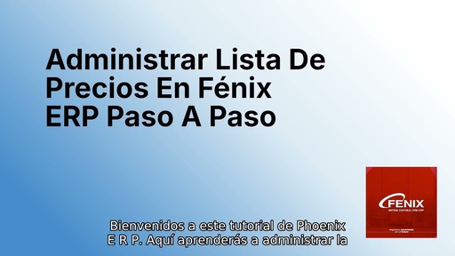 Administrar Lista De Precios