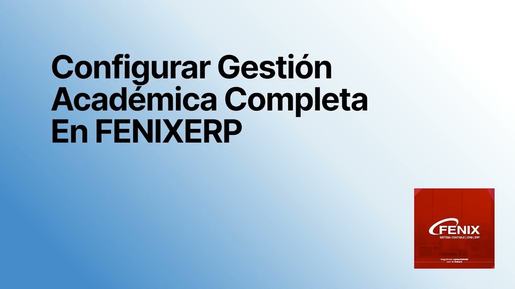 Configurar la Gestión Académica