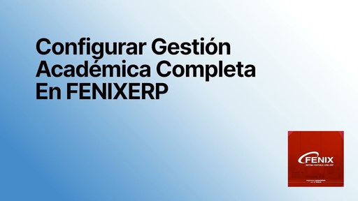 Configurar la Gestión Académica