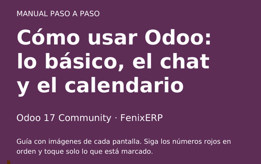 Cómo usar Odoo: lo básico, el chat y el calendario